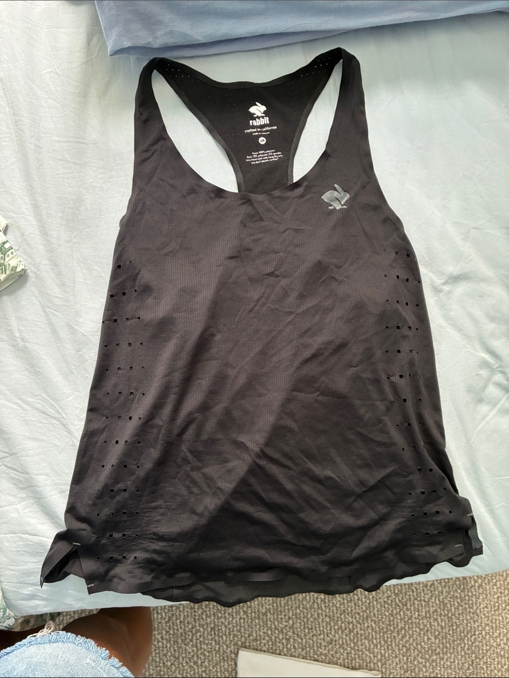 Rabbit Activewear Women's Black Racerback Tank